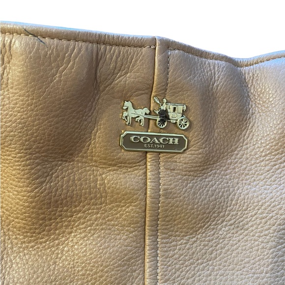 Coach tan leather bag - Picture 2 of 13